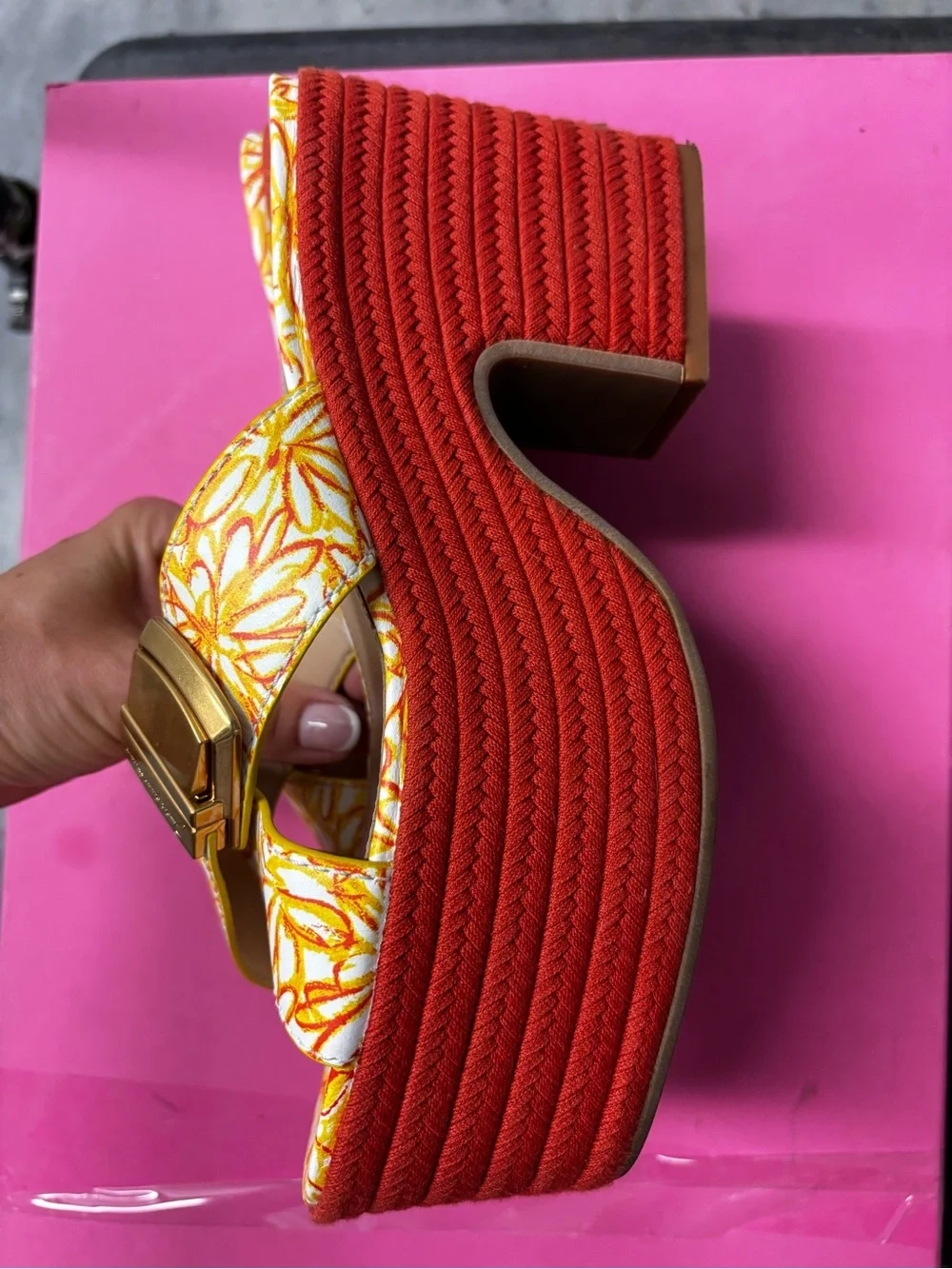 Jacquemus Floral Platform Sandals